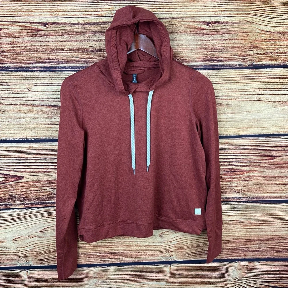 Vuori Currant Heather Halo Essential Hoodie - Picture 2 of 9